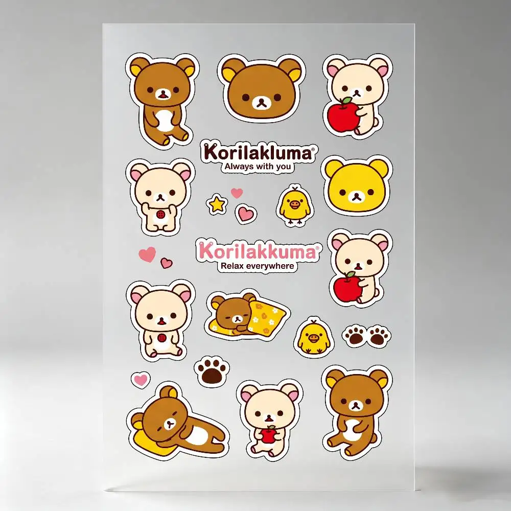 Cute Cartoon Anime R-Rilakkuma Stickers Auto Body Bumper Windows Motorcycle Laptop Walls Vinyl Decal Car Tuning Accessories