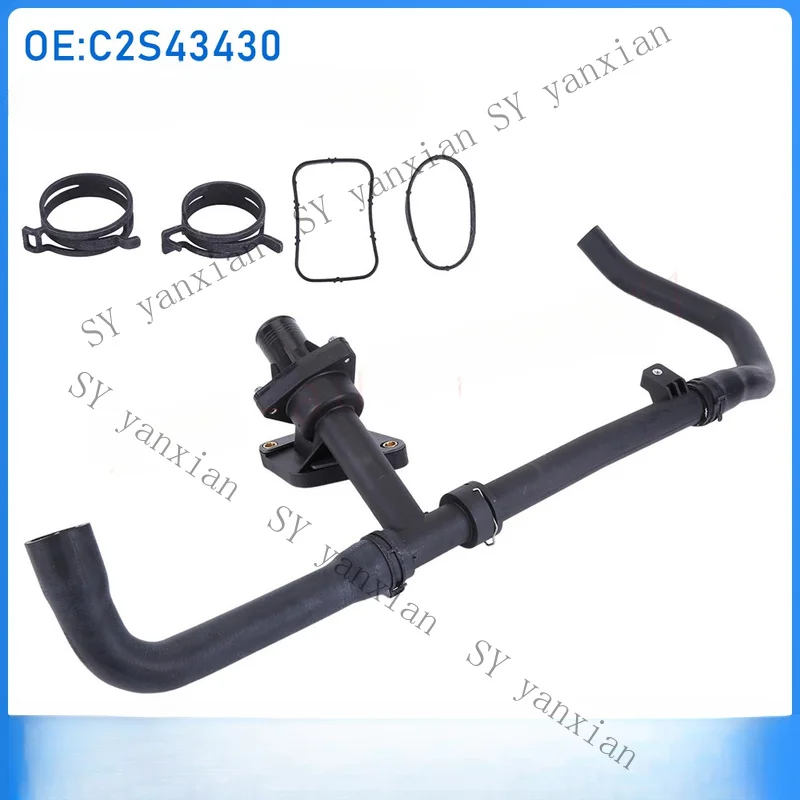 SY+ Upper Radiator Hose With Thermostat Assembly For 02-2008 JAGUAR X-Type C2S43430