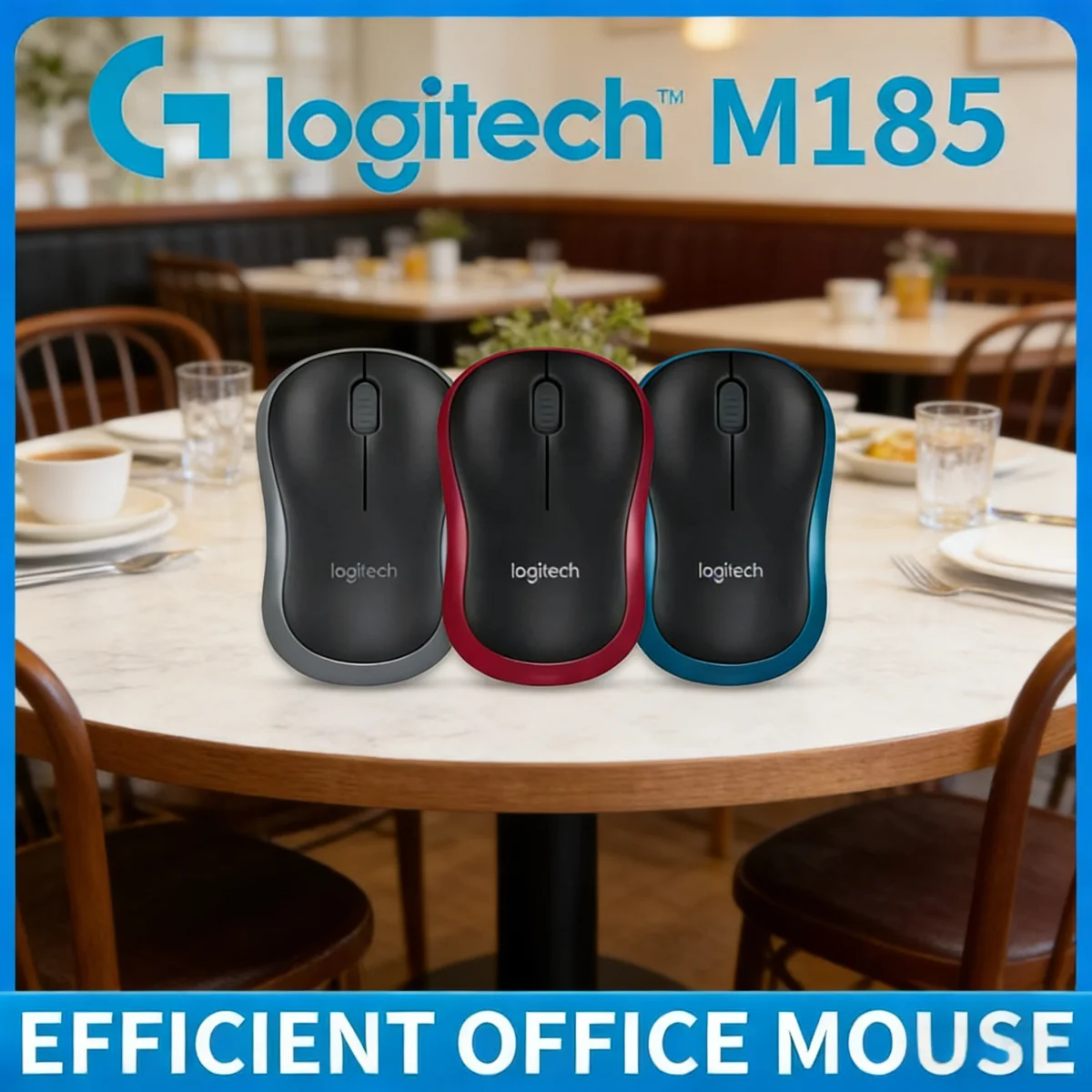 

Новая беспроводная двухрежимная мышь Logitech M185 с Bluetooth, бесшумная, для офиса и киберспорта