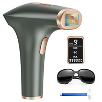 Laser Hair Removal 999999+ Light Flashes IPL Devices Painless Permanent Epilator with HR/SC/RA,9 Energy Levels Body Hair Trimmer