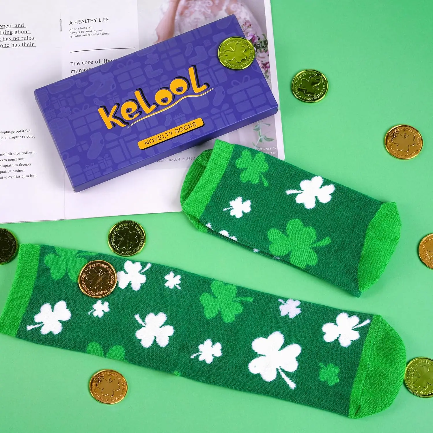 

2026 St. Patrick's Day Socks for Men, Festival Gift