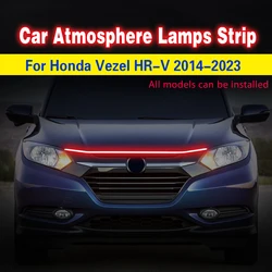 Car Hood Light Strip For Honda Vezel HR-V Auto Engine Hood Guide Decorative Ambient Lamp 12v Modified Car Daytime Running Light