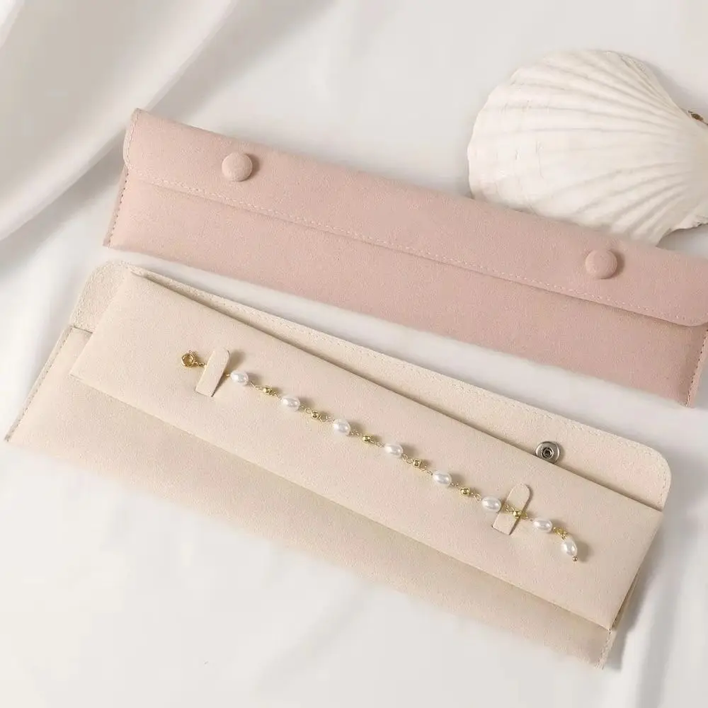 New Mini Jewelry Display Packaging Leather Cloth Portable Storage Organizer Bracelet Pouch Pendant Dustproof Bag