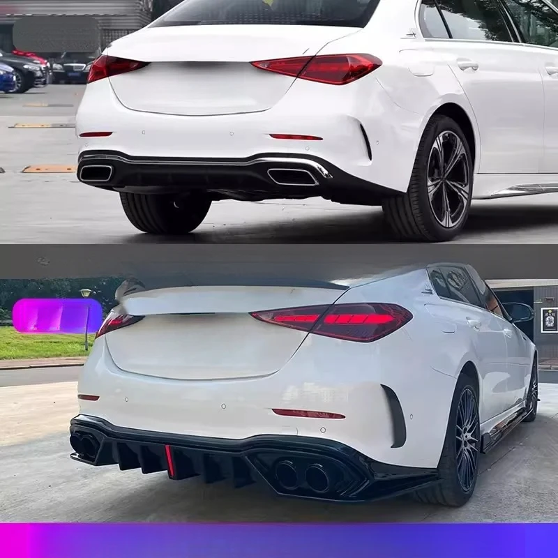 Durable Exterior Body Kit For Mercedes‑Benz C‑Class W206 2022‑2026 C200L C260L C300L Front Rear Lip Side Skirts Vehicle