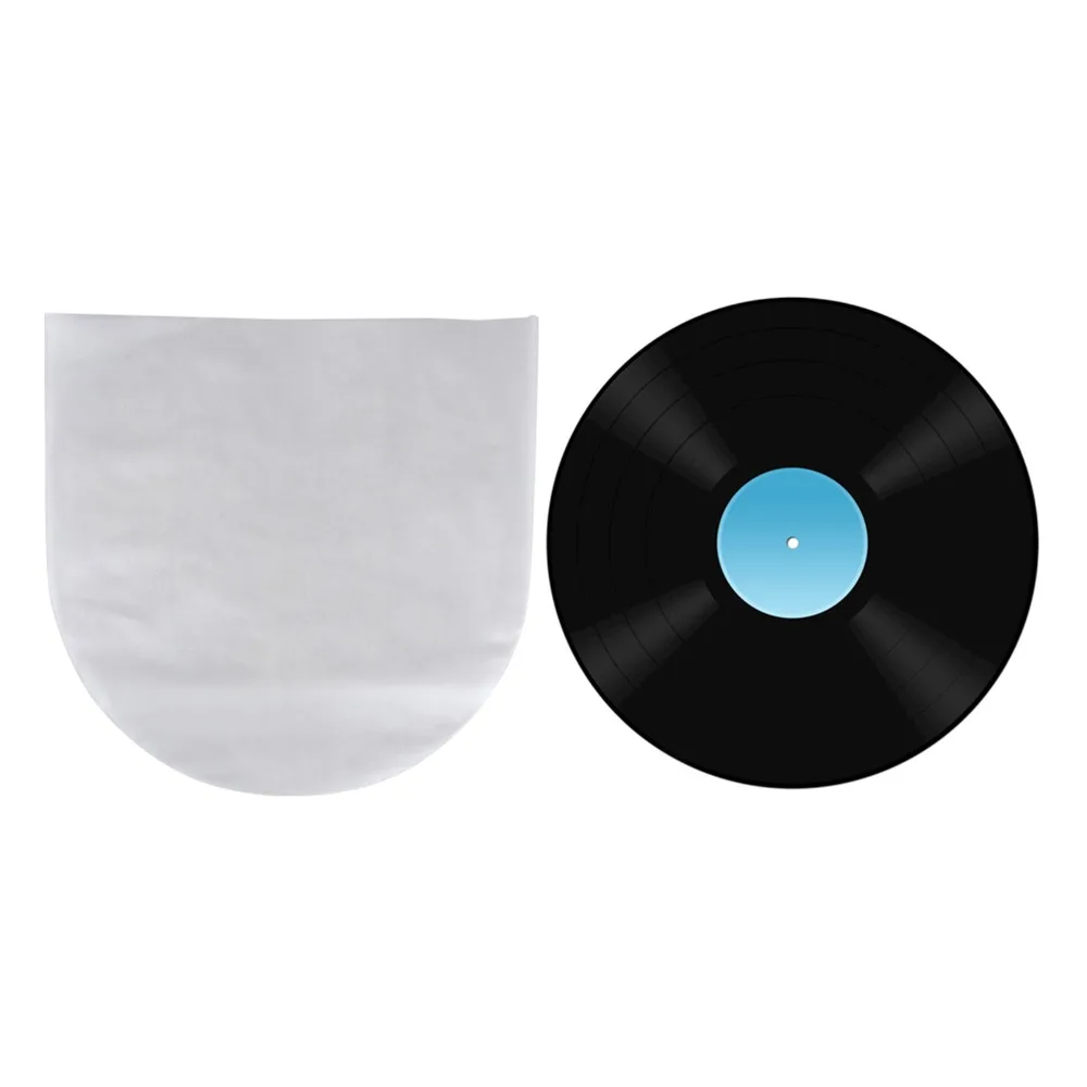 50Pcs 12in Record Protective Bag Anti-Scratch PE Anti-Static Record Bag Thickness 0.08mm Wear Resistant for Lp LD