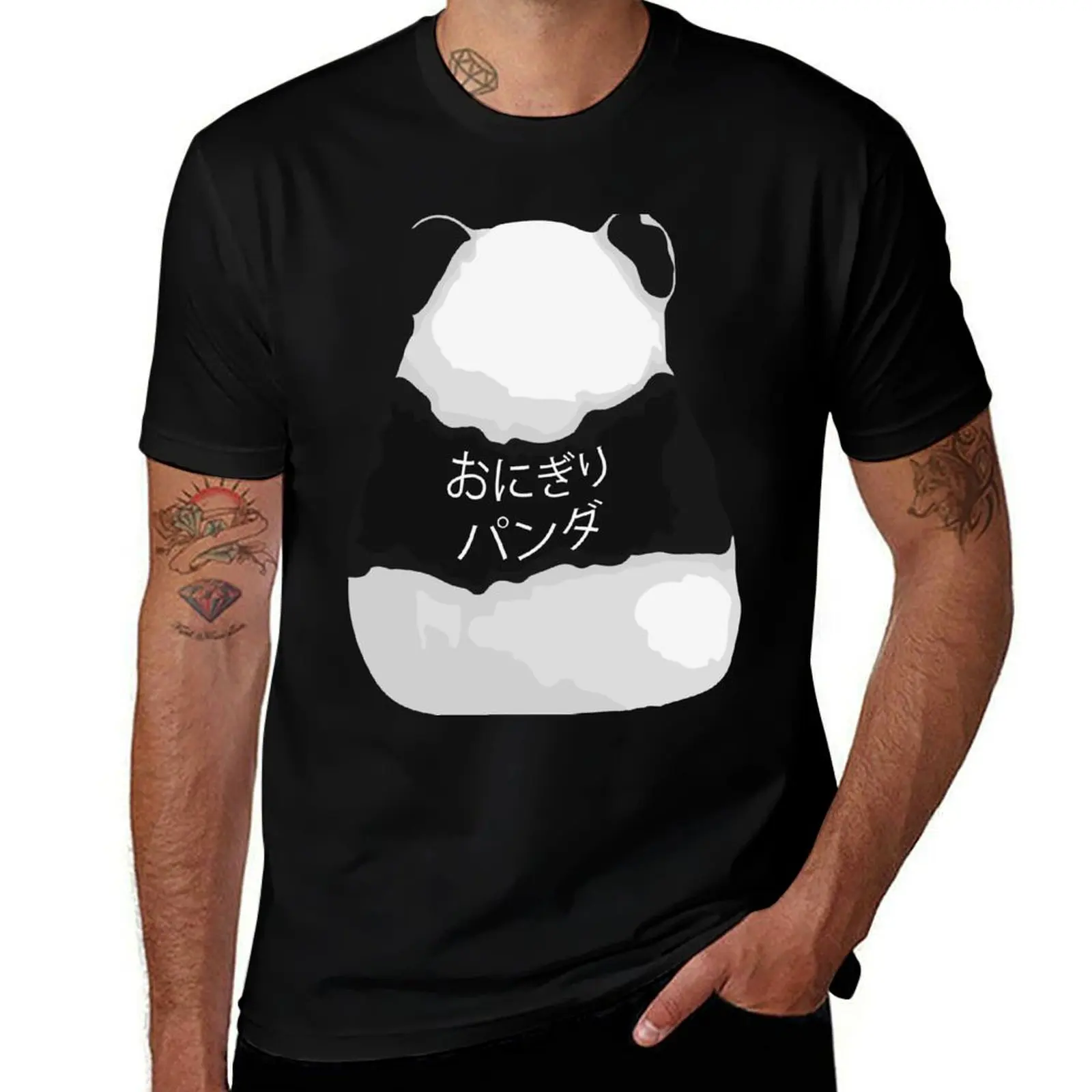 

Onigiri Panda T-Shirt t shirt men 100% cotton luxury brand anime t shirts for man t shirts for man pack cotton T-shirt