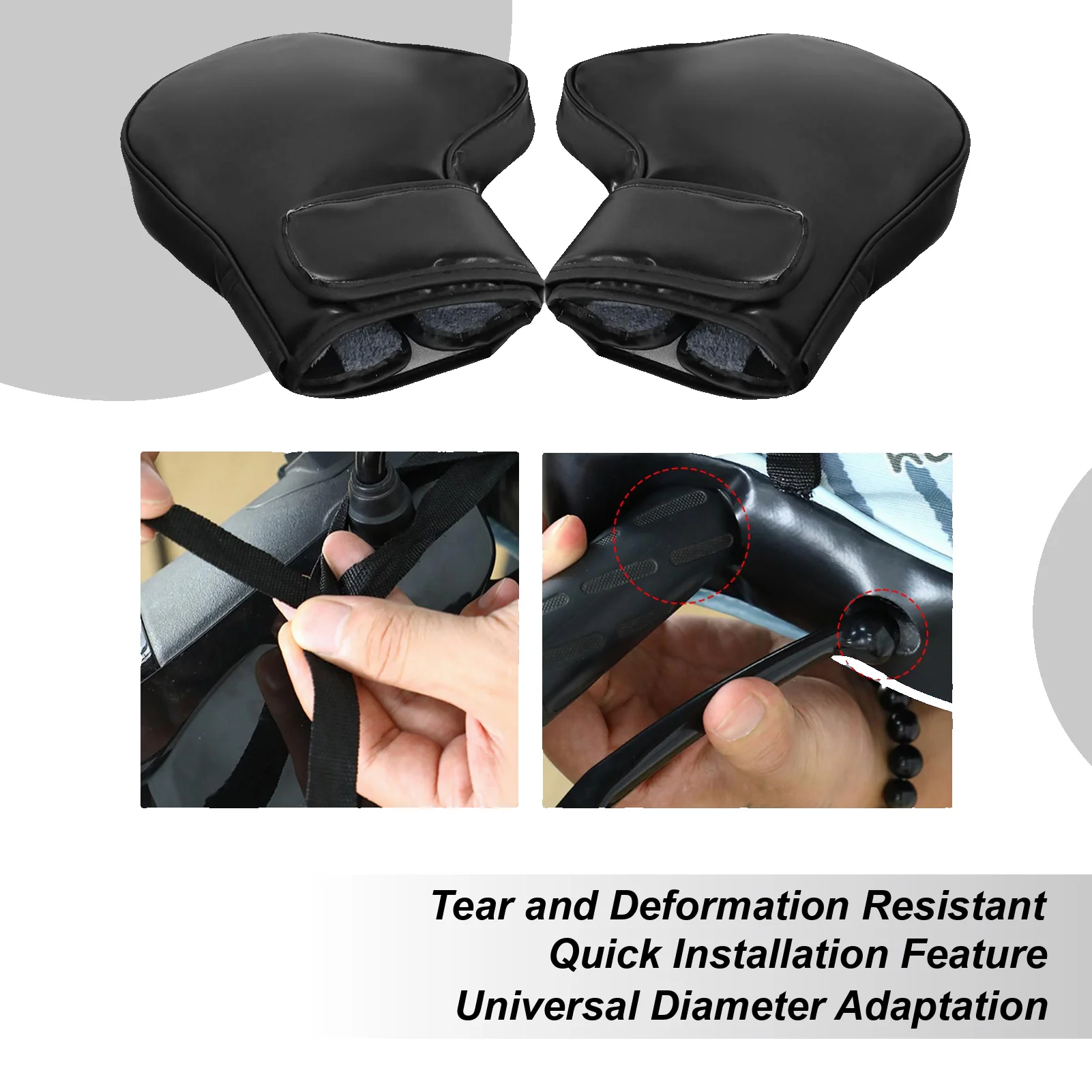 

1Pair Motorcycle Handlebar Muffs Protective Motorcycle Scooter Thick Warm Grip Handle Bar Muff Rainproof Winter Warmer Gloves