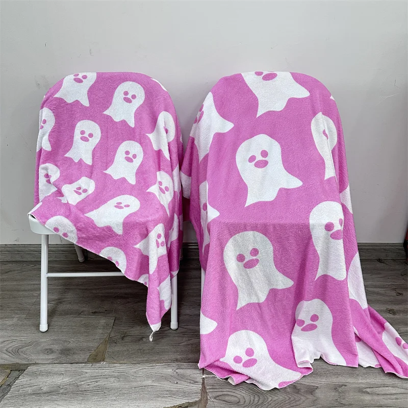 Roze Halloween Spookdeken