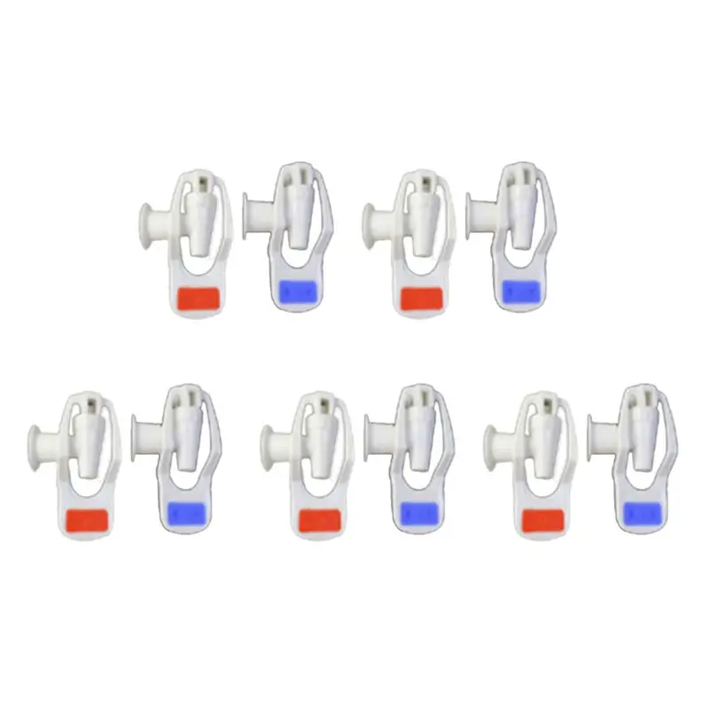 

A53Q-Water Dispenser Replacement Push Type White Plastic Tap Faucet 10 Pcs