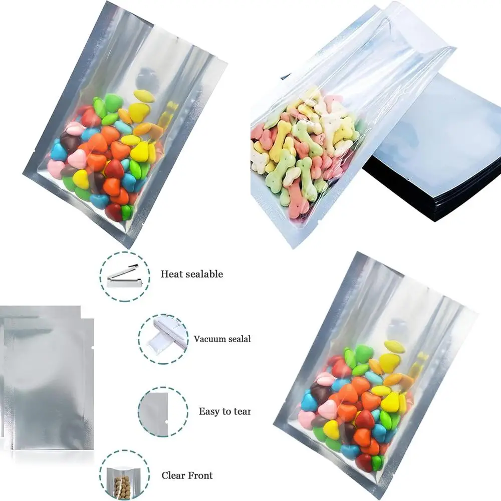 

2x2.8 Inch Clear Mylar Heat Seal Pouch for Bulk Food Storage and Vacuum Packaging