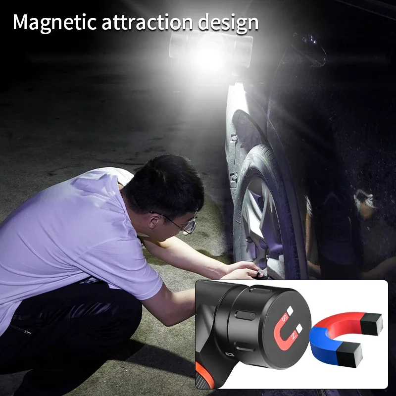 كشافات LED مقاومة للماء SY-5846 850LM مصباح أمامي قوي مع دوران تكبير من النوع C قابل لإعادة الشحن لأعمال الصيد والتخييم