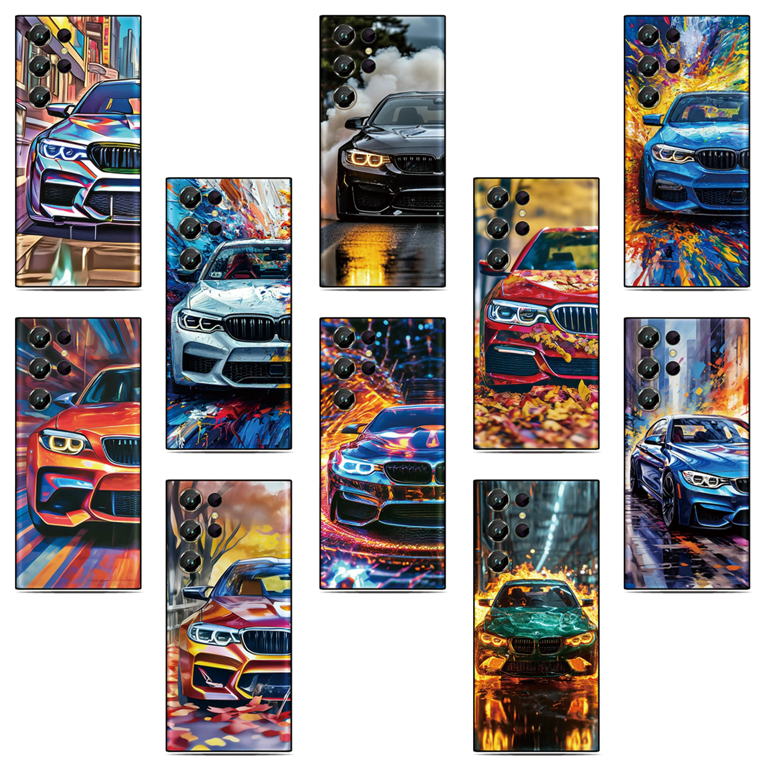 غطاء خلفي رائع للسيارة الرياضية لهاتف DOOGEE Note 56 59 58 N55 Plus N60 N50s N50 Pro لا شيء CMF Phone 1 2 2a One Two 3a Lite حافظة ناعمة