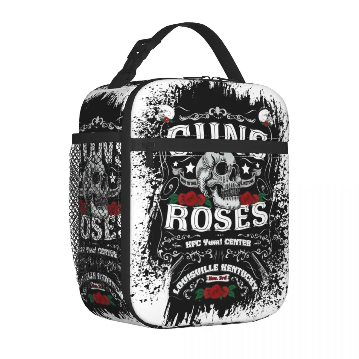 Heavy Metal Rock Music Band Guns N Rose Thermal Insulated Lunch Bags Women Resuable Lunch Container for School Storage Food Box