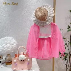 Fashion Baby Girl Clothes Set Long Sleeve Shirt+Shorts 2PCS Child Clothing Set Outfit Summer Solid Color Baby Clothes Suit 2-12Y