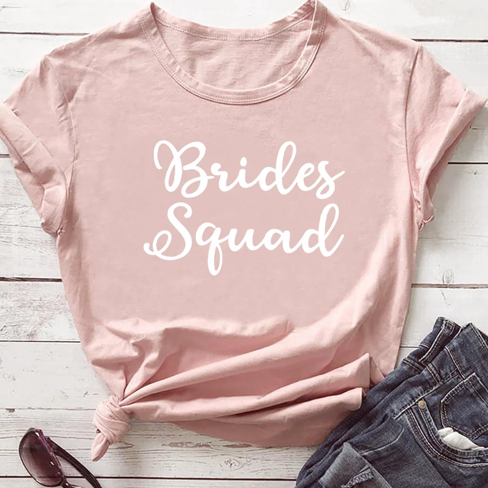 Magliette da festa Bride To Be damigella d'onore spose Squad Do addio al nubilato TX6078