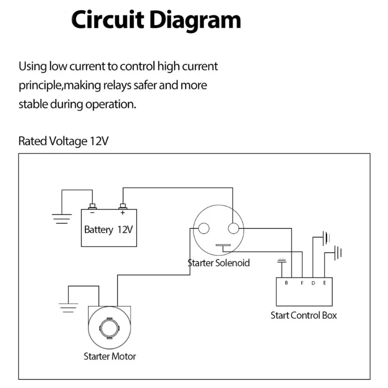 Efficient Solenoid Relays Engine Starter Relays Metal for Fast Engine Response Dropship