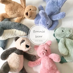 30cm Plush Toy Doll Fluffy Dinosaur Bear Blue Elephant Pink Pig Panda Stuffed Animal Dolls Toys Children Friends Gift