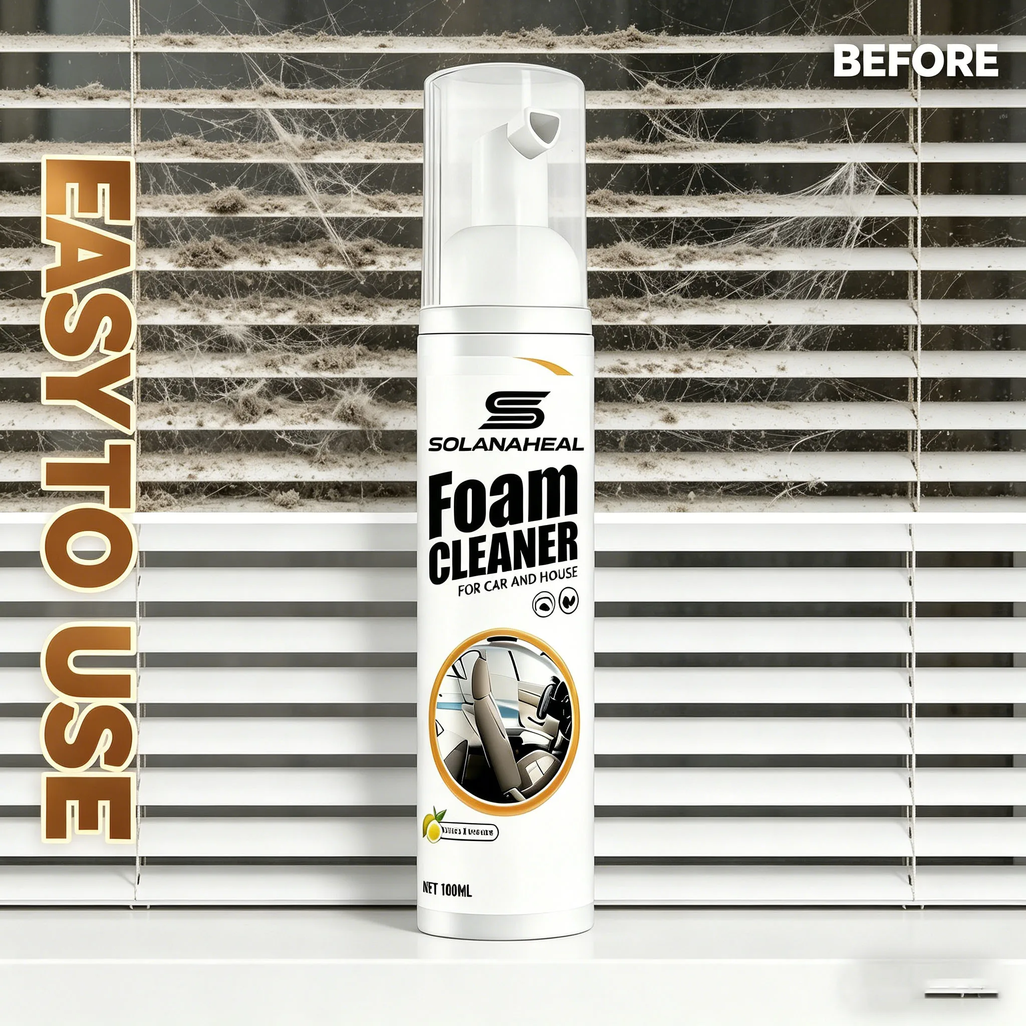 All-Purpose Foam Cleaner For Car Interior, Home Furniture & Daily Cleaning