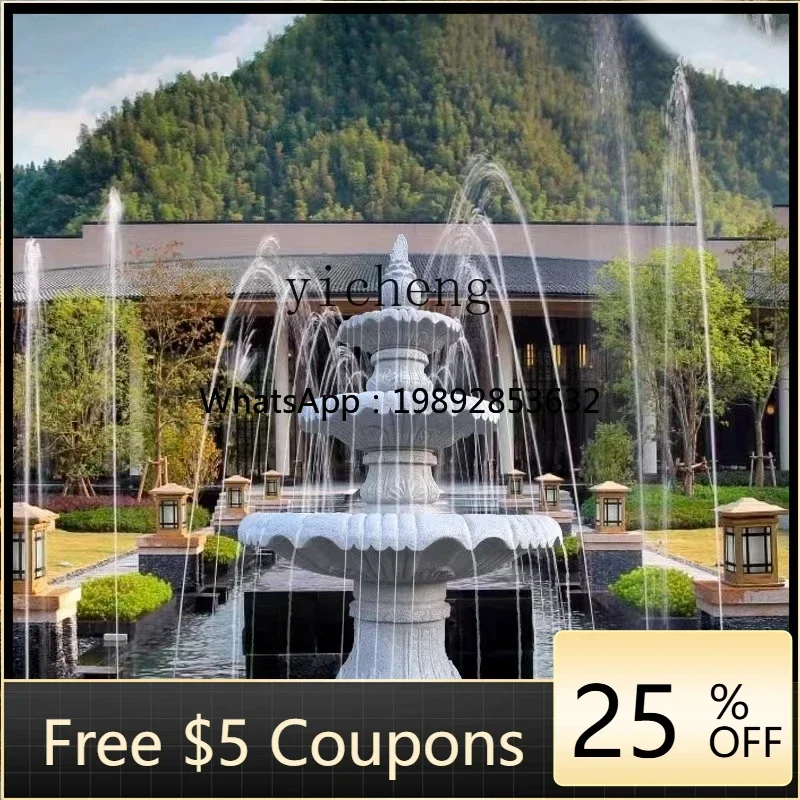 

1 Large Ring Water Fountain Outdoor Decoration Garden Floor Waterscape Decoration Home Creative Fairy Garden