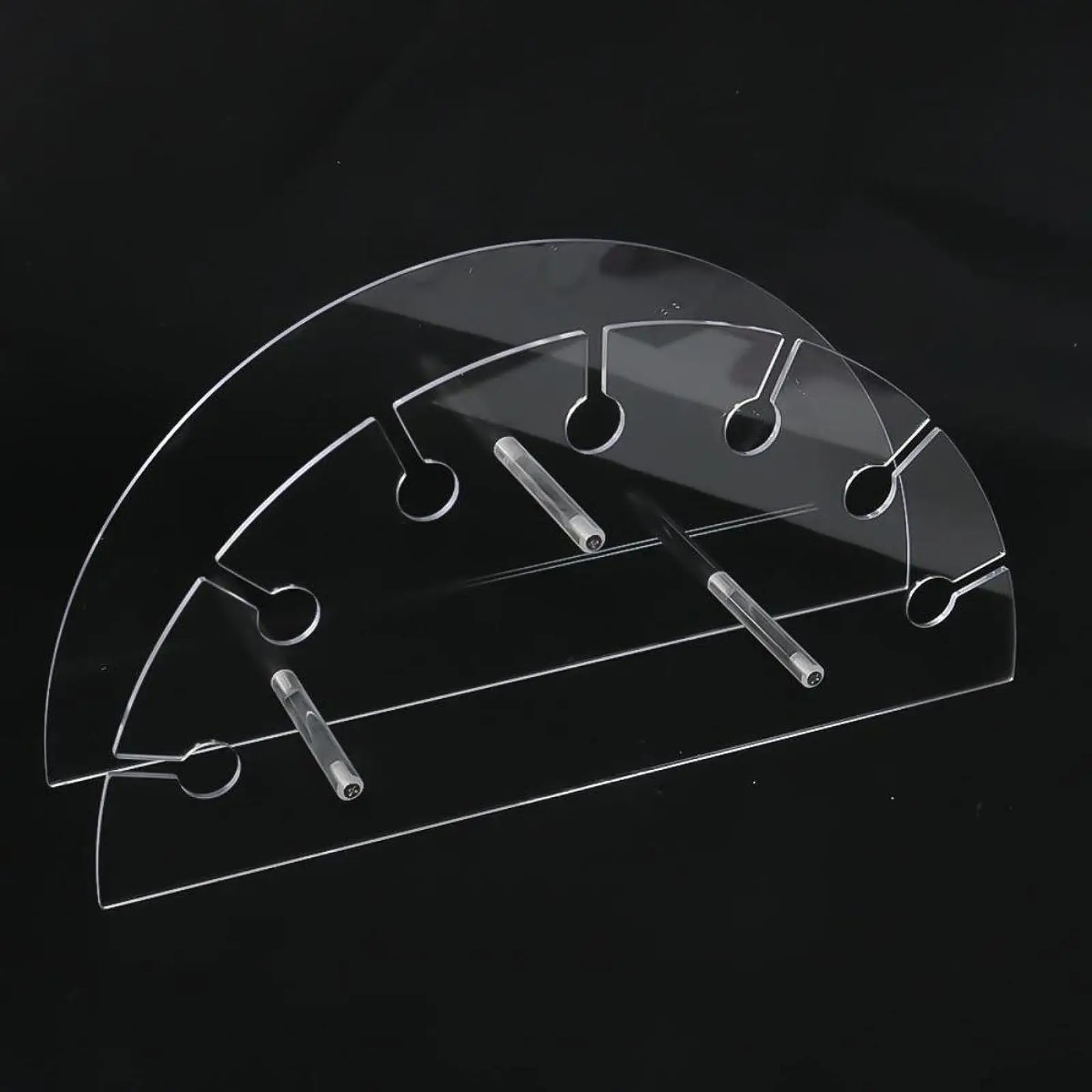 Acrylic Stemware Rack for Wine Glasses Countertop Cup Holder Bar Accessories Kitchen Pantry Organizer Clear Oval Display Stand