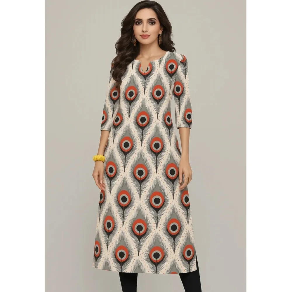 Muzułmańska sukienka Kurt, damska, modna i elegancka, z długim rękawem, o prostym kroju, codzienna, z okrągłym dekoltem, wzorzysta, abaja, luksusowa.