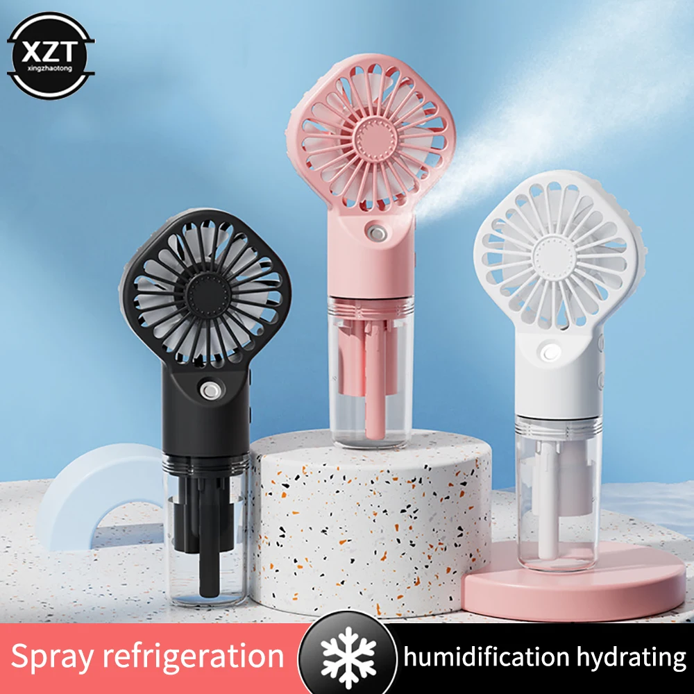 Portable Fan Allow Water Molecules To Diffuse Into The Air And Humidify The Air Nano Spray Hydrating Fan Rapid Cooling