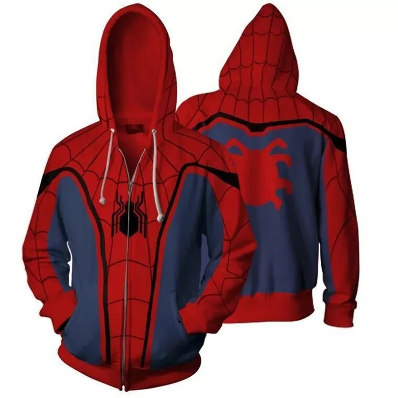 Hot Sale New popular Marvel movie venom 3D Printed Hoodies Men Women Spiderman Hooded Sweatshirts hip hop Zipper Pocket Jackets