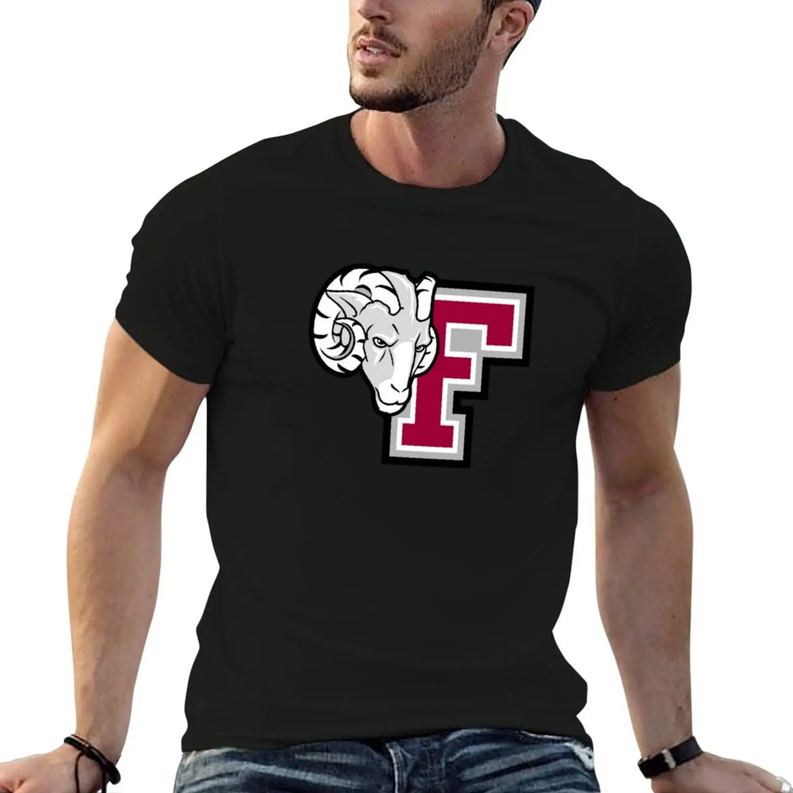

Fordham-Rams-Baseball T-Shirt t shirt man cotton printed t shirts for man T-Shirt