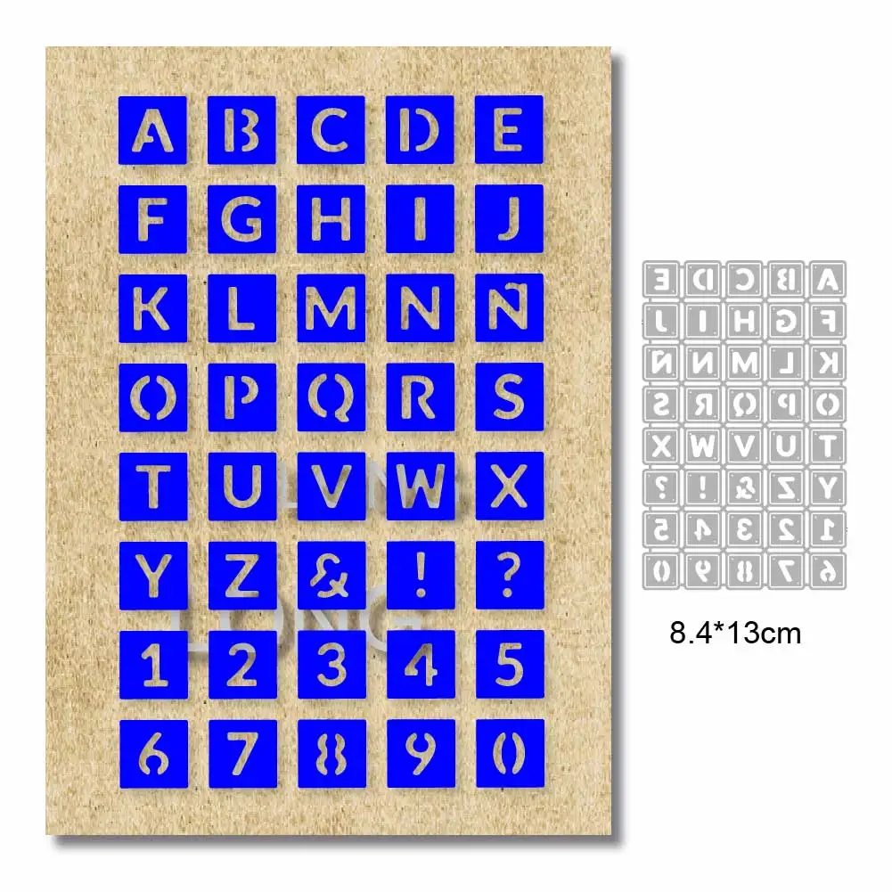 Alphabet Die Cut Metal Cutting Dies Scrapbooking Card DIY Stencil Embossing Folder New Stamps And Slimline Dies Paper Craft