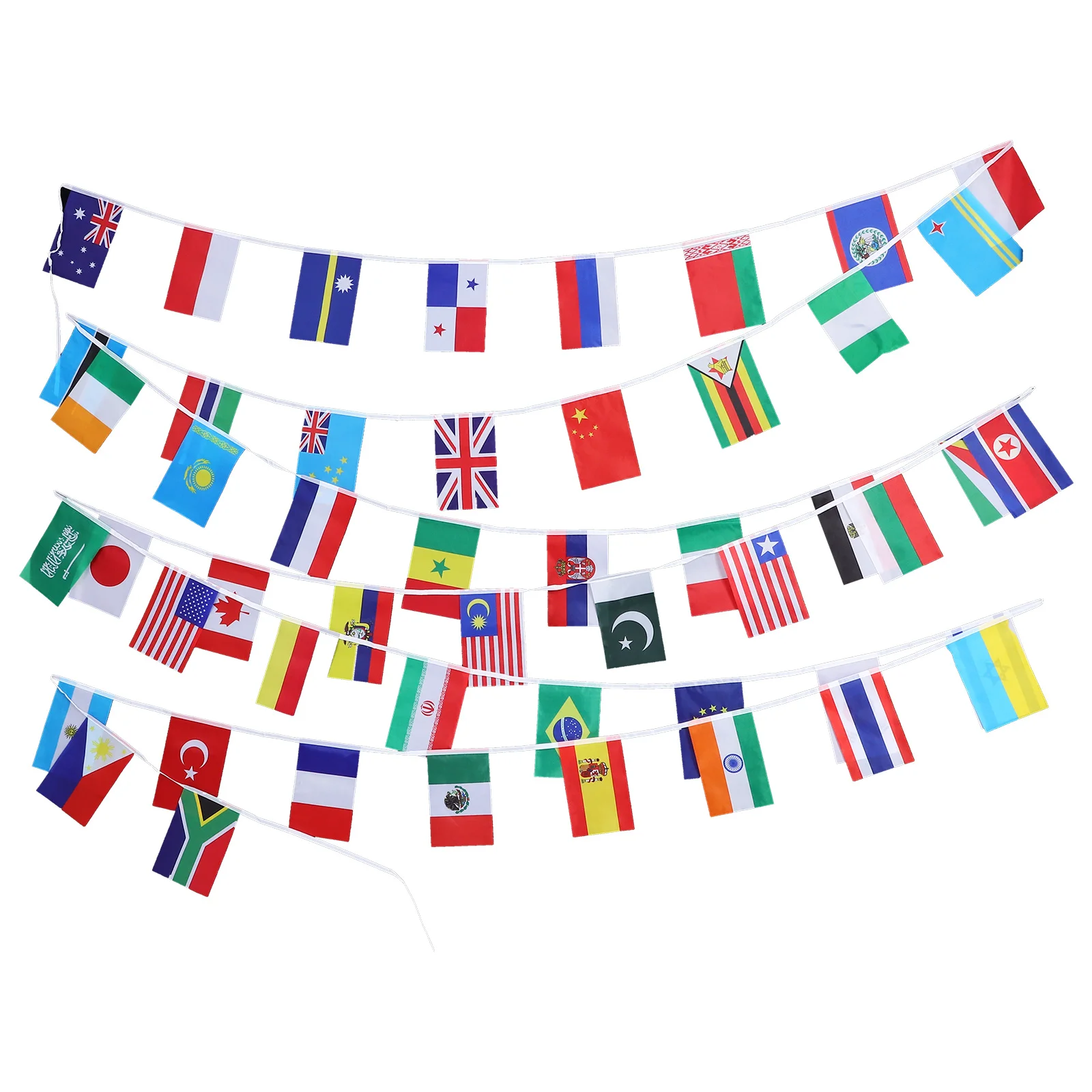

Different Countries String Flag Polyester International Bunting Banner Indoor Outdoor Party Decor World Flags String Banner