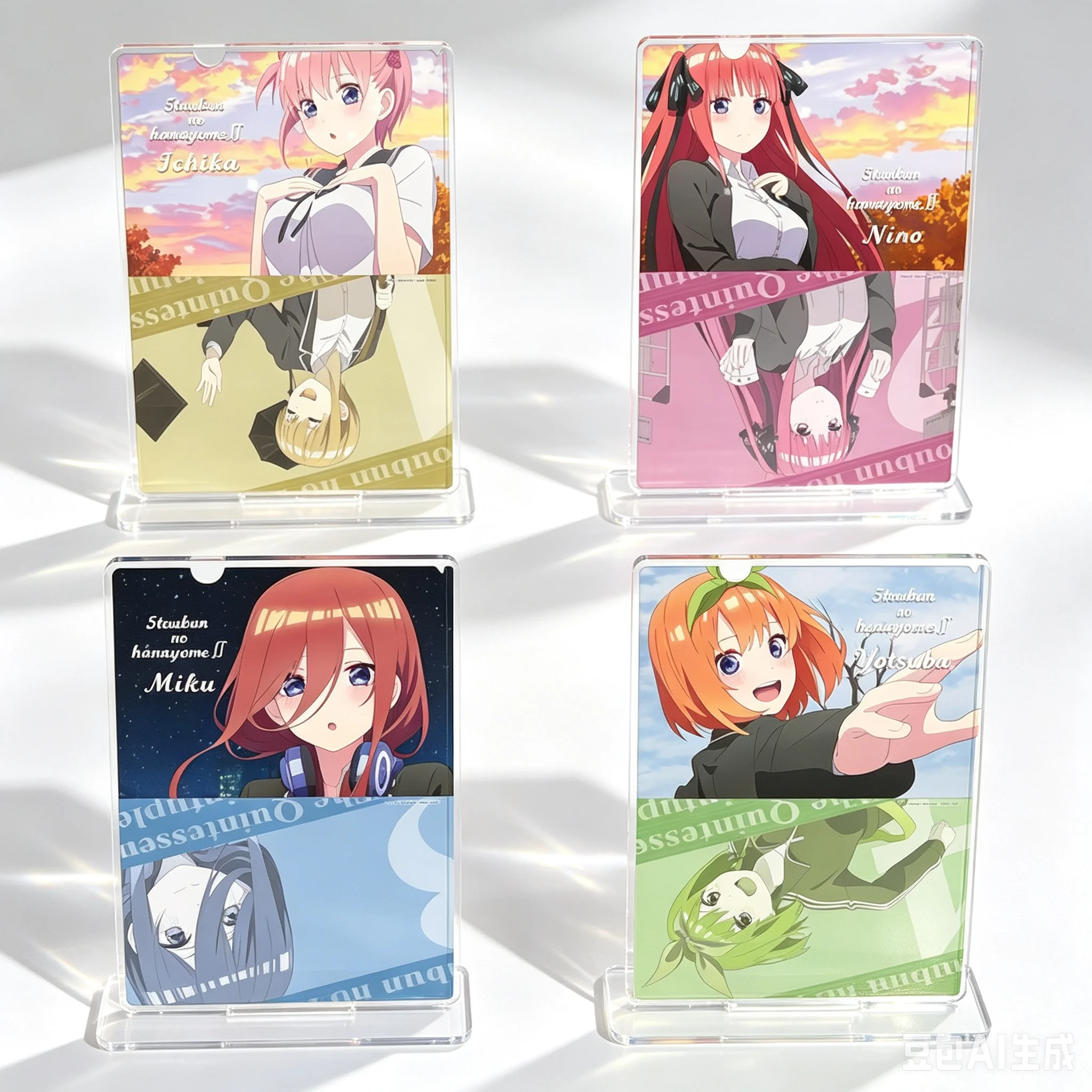 Anime Acrylic Stand Model Bookshelf Decoration Lovely Products High Definition Images The Quintessential Quintuplets Keychain