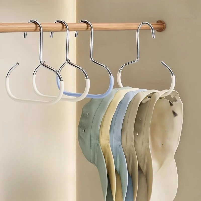 5PCS Versatile Manganese Steel Round Hook - Perfect for Hats, Ties, Scarves & Bags, Strong Load-Bearing, Non-Deformable