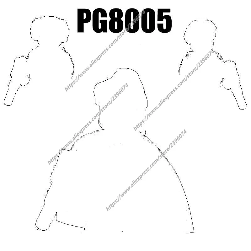 PG8005 figurines d'action accessoires de film blocs de construction briques PG626 PG627 PG628 jouets éducatifs