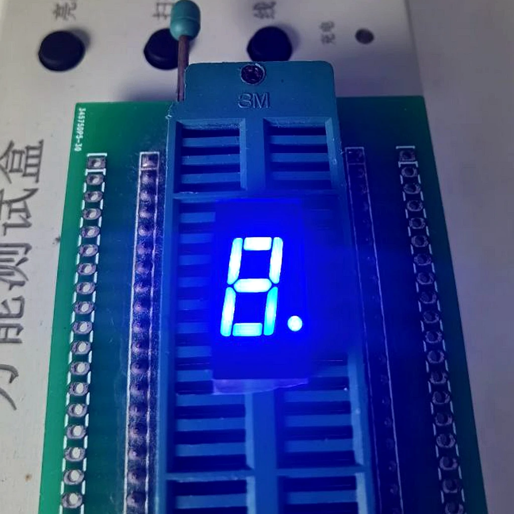 20PCS 0.4 inch 1 bit digit Tube Blue Common Cathode /Anode LED Display 0.4inch 7 Segment 0.4' 0.4in one