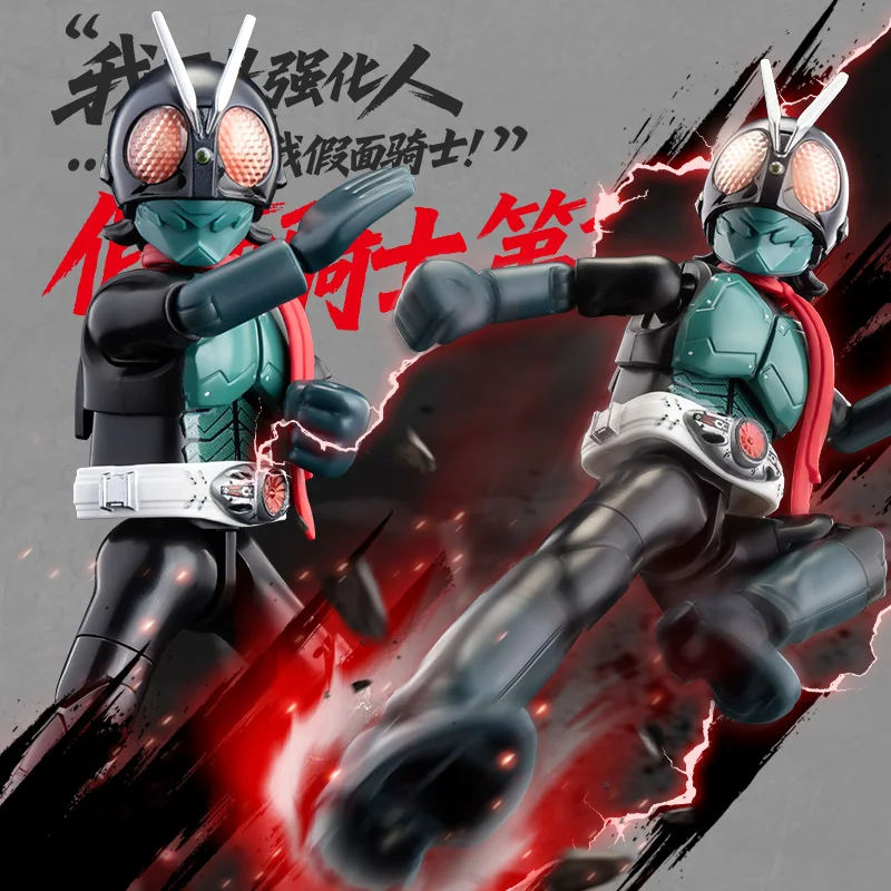 Figuras de acción originales BLOKEES Kamen Rider, juguete Shin Kamen Rider, versión de colección clásica, Kit de modelos de ensamblaje de motocicleta, regalos