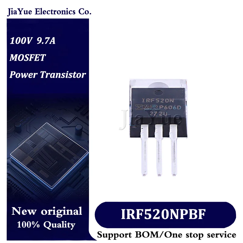 

5pcs/lot 100% New Original Chips IRF520NPBF TO-220AB 100V 9.7A MOSFET Field effect tube Power Transistor IRF520NPbF