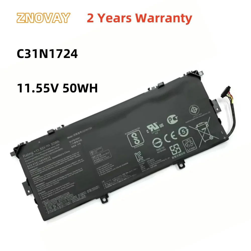 

ZNOVAY C31N1724 Battery For ASUS ZenBook 13 UX331F UX331UAL U3100FAL UX331FAL UX331FAL-EG017R EG028T Series 0B200-02760400 50WH