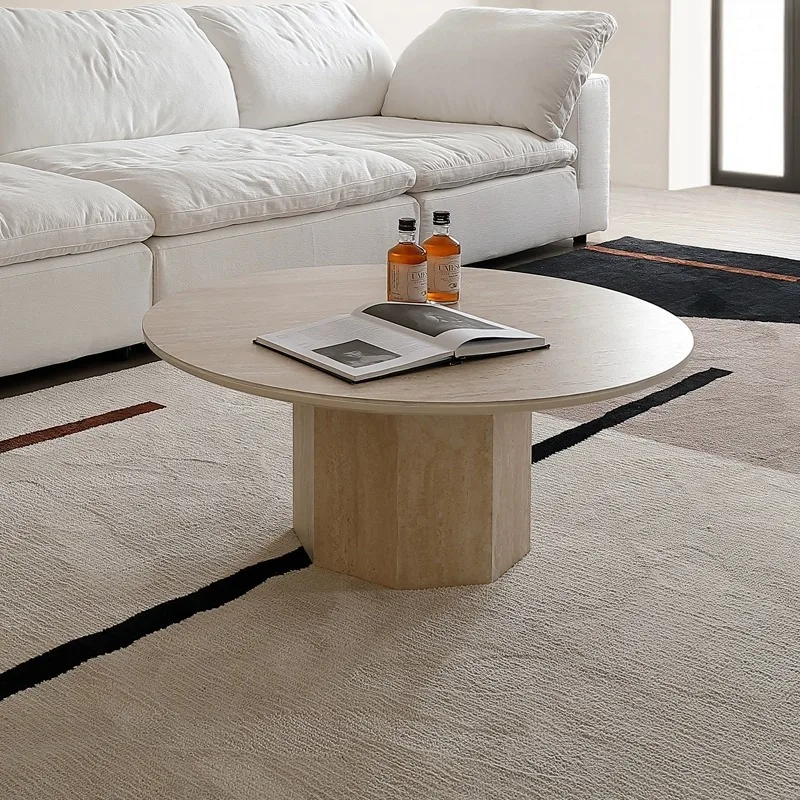 Japanese Wabi-Sabi Coffee Tables Nordic Creative Designer Living Room Rock Slab Coffee Table Luxury Villa Home Furniture FYCT