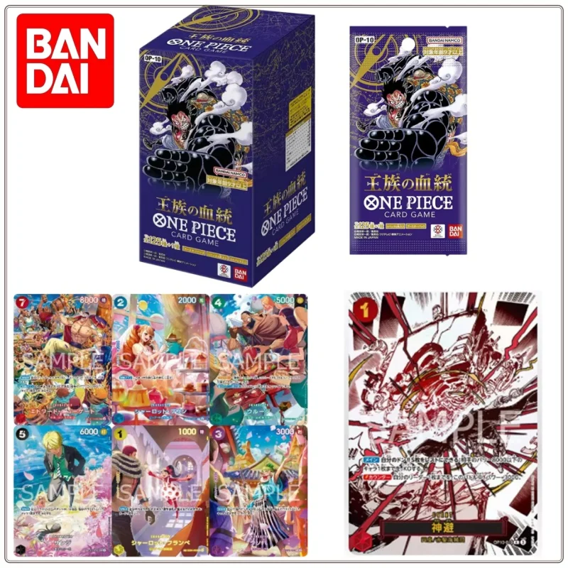 New BANDAI ONE PIECE Card Game Royal Bloodline OP-10 Booster Bag OP10 Booster Box TCG Collection card JAPAN 1 Booster 6 Cards