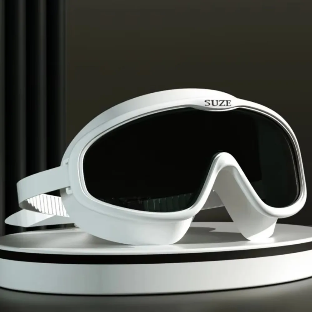 

Large Frame Swimming Goggles Anti-fog Waterproof Diving Eyewear Adjustable Silicone Swim Training Glasses Pool