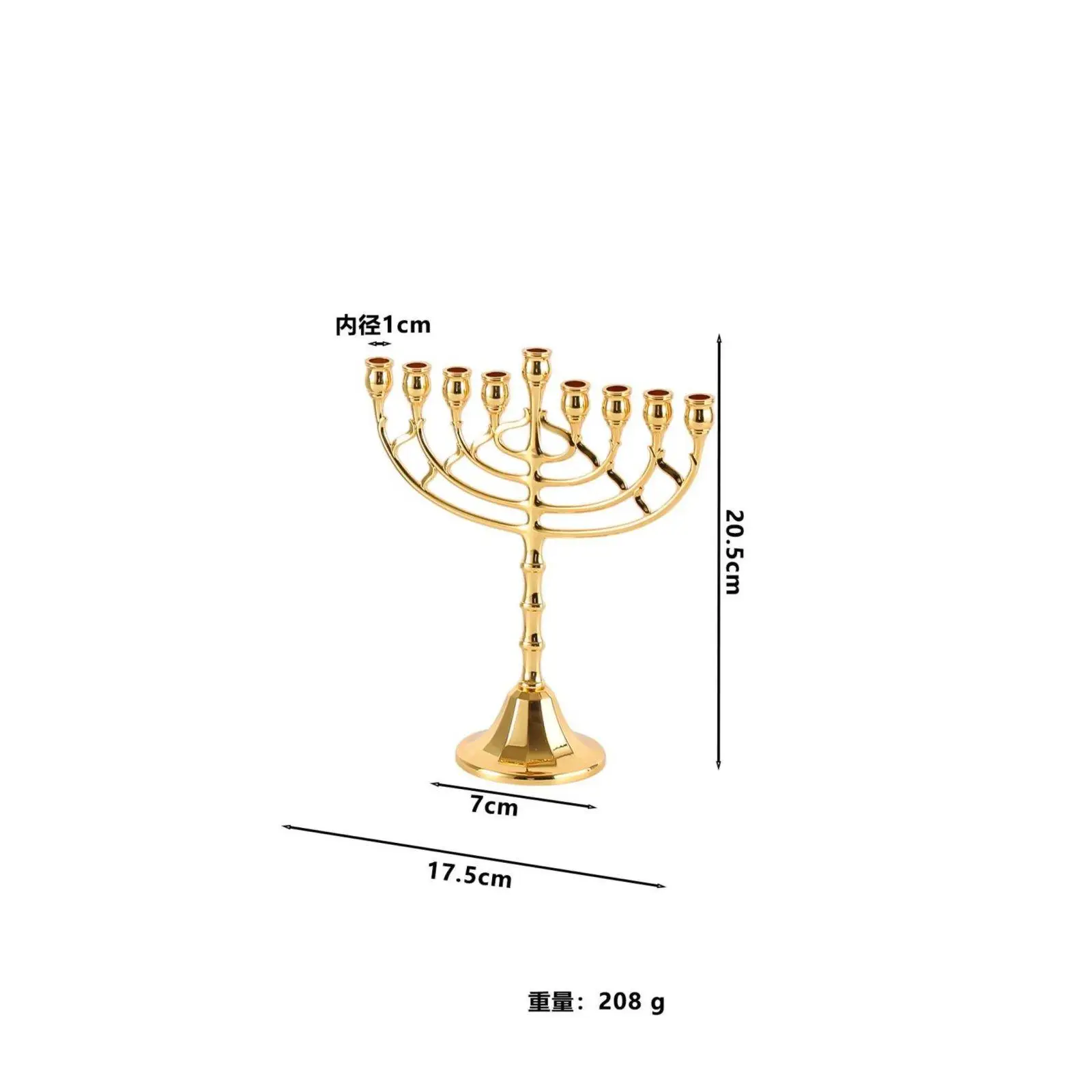 European Design 9 Arm Candle Holder Sturdy Candelabra Unobstructed Standing for