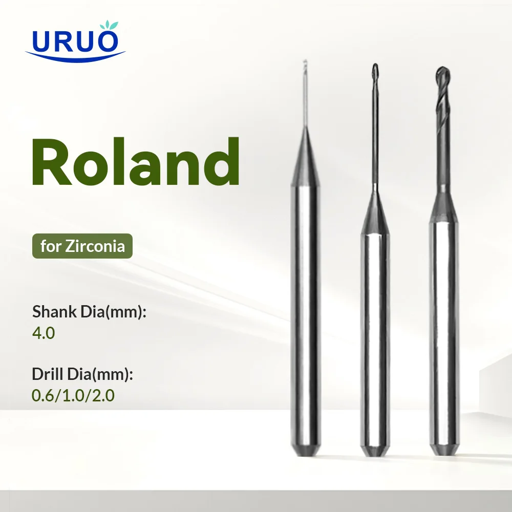 

Roland 52Dwx-52D Milling Cutters DC Diamond Coating for Dental Zirconia Blocks Grinding CAD CAM Dental Lab Machine Supplies