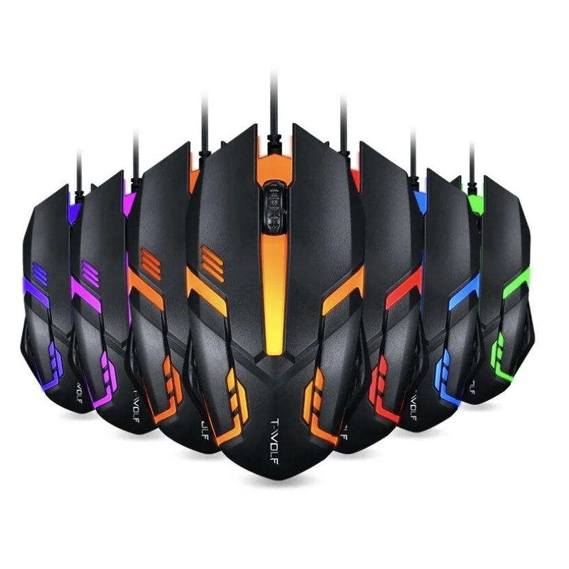 Alfa-usb mouse para gamer, 3200dpi, led rgb, para fio jx-m20