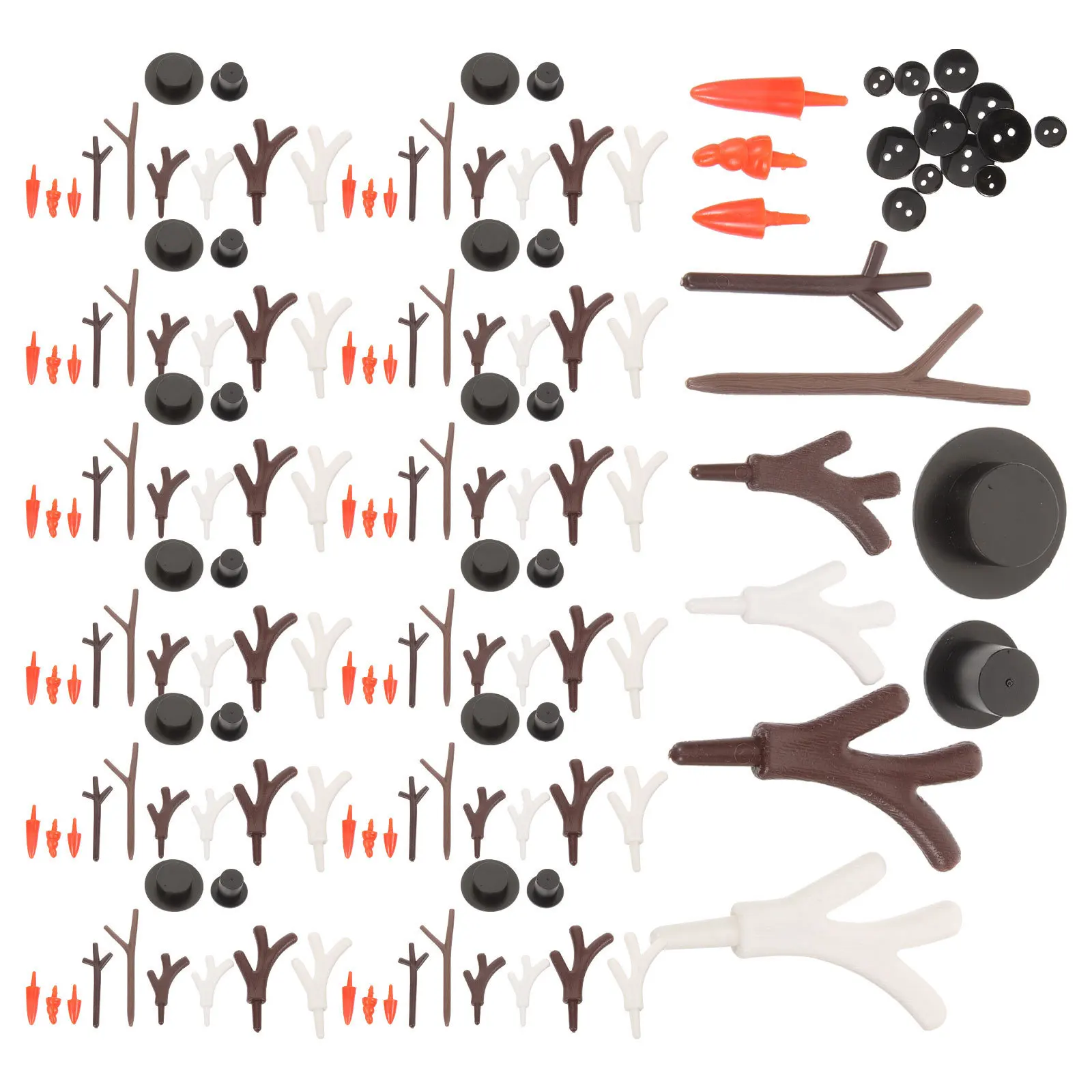 

1Set DIY Material Kit Decorative Snowman Kindergarten Xmas Party Craft Supplies DIY Snowman Ornament Holiday Craft Making