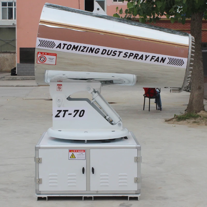 para uso em minas de poço aberto Máquina de canhão de nevoeiro anticongelante e anti-entupimento de aço inoxidável