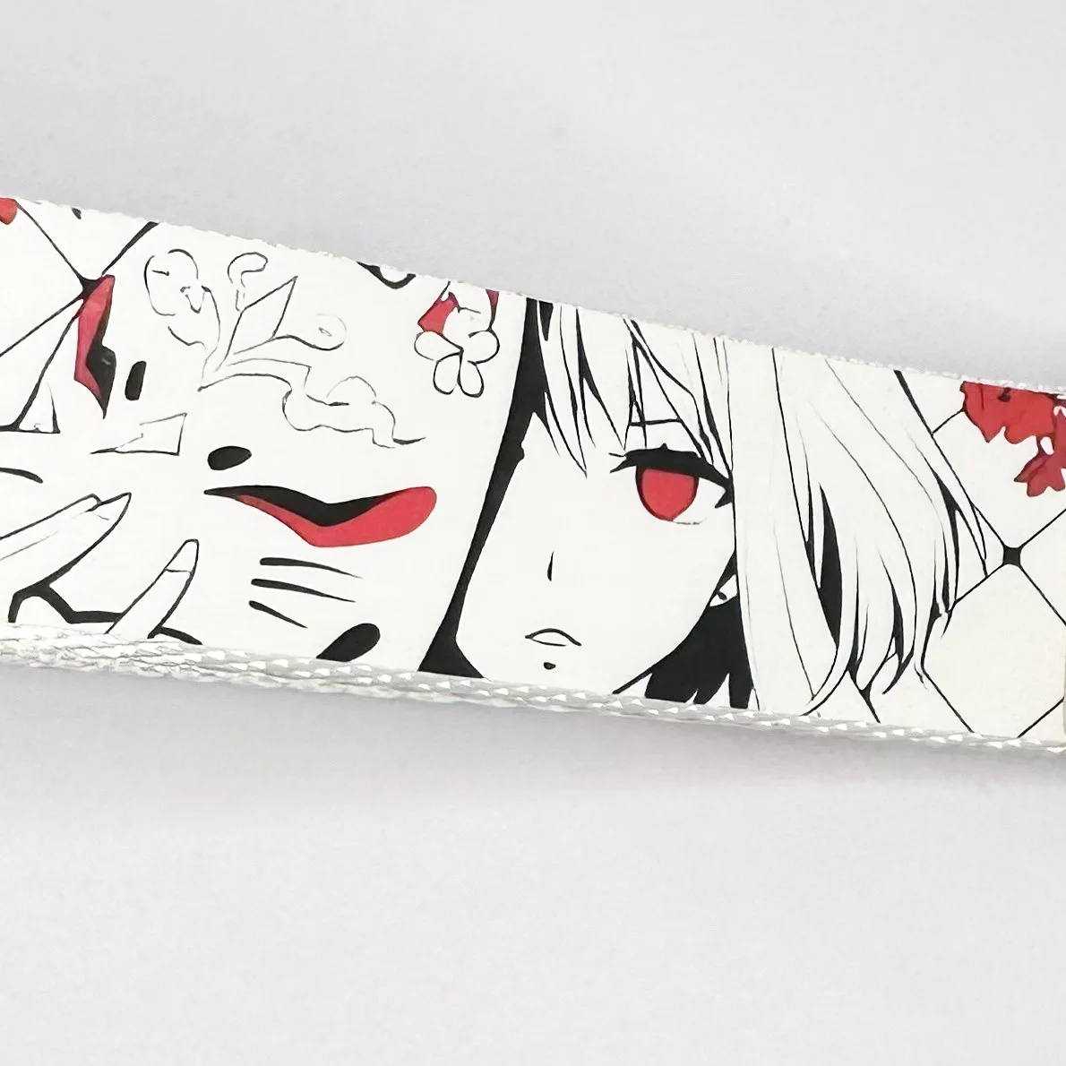 

Anime Mask Keyboard Ribbon Nylon Strap for ATK 68 Wooting 60he Mechanical Keyboard Pastable Decorative Strap PU Screws 3M Tape
