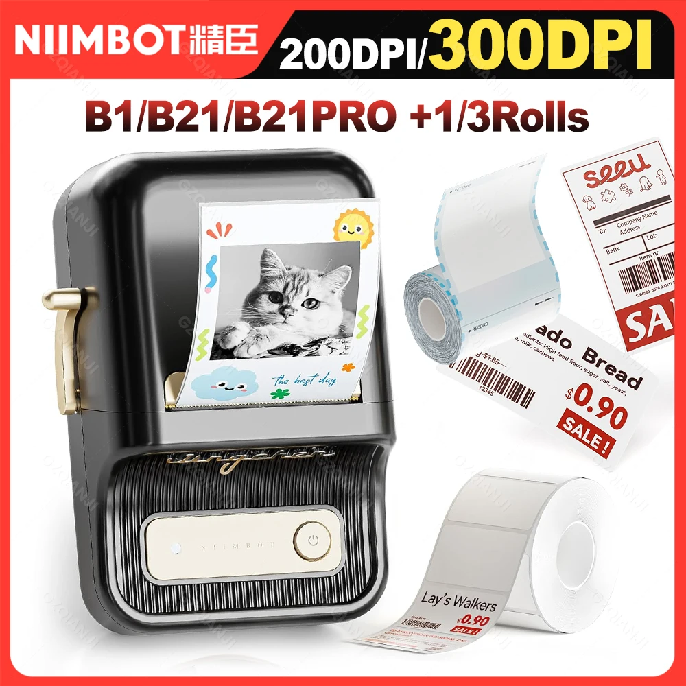 

Niimbot 200dpiB21 300dpi B21PRO устройство для изготовления этикеток, цена, портативный термопринтер этикеток с белыми фотоэтикетками для хлебобулочных изделий/бизнеса