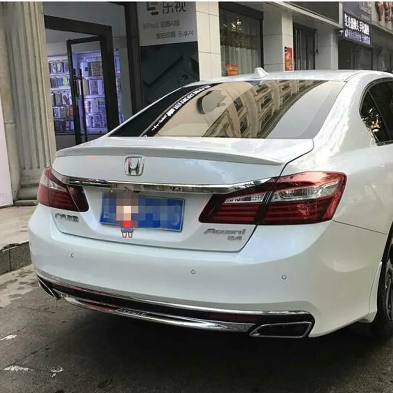 Rear Trunk Spoiler For Honda Accord 9th Gen  14-18 Car Rear Wing Lip ABS Plastic Tail Auto Exterior Decoration Accessories