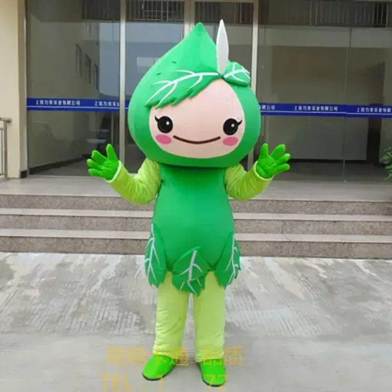 

Green Flower Mascot Costume Cartoon Character Mascotte Adult Fancy Dress Christmas Cosplay for Halloween party event
