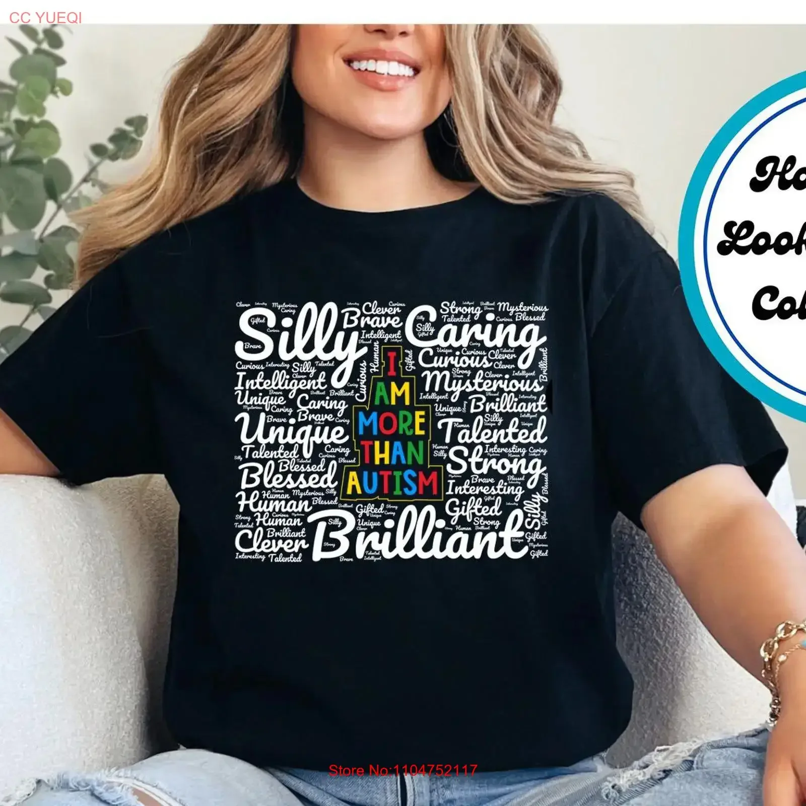 T-shirt « Je suis plus que l'autisme » avec motif artistique inspirant ou sweat-shirt pour les soutiens, les défenseurs et les familles des personnes neurodivergentes, style vintage délavé